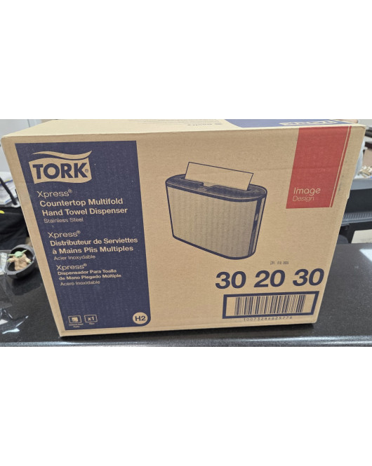 Tork Xpress multifold towels table top dispenser