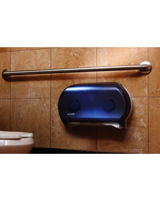 Double Roll - Jumbo Toilet Paper Dispenser, San jamar R4000TBK