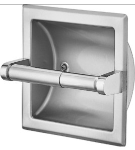 Recessed Toilet Tissue Dispenser Stainless Steel