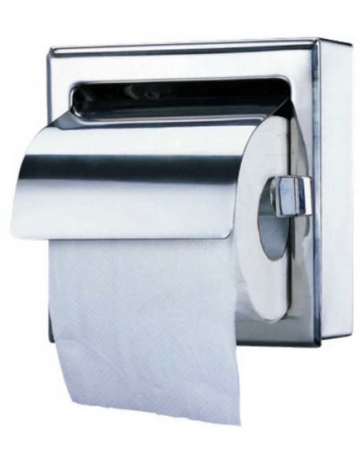 Single Toilet Tissue Dispenser Wall mounted Stainless Steel