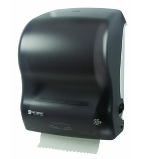 Mechanical (Auto Cut) Roll Paper Dispenser sanjamar T7400TBk
