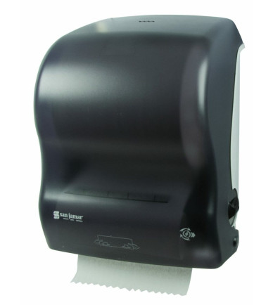 Mechanical (Auto Cut) Roll Paper Dispenser sanjamar T7400TBk