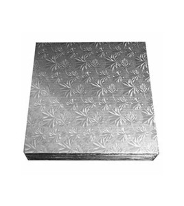 cake board 13&quot;x17&quot; 1/4&quot; silver bundle of 12 