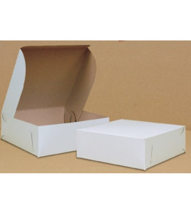 Cake box 9&quot;x9&quot;x4&quot; bundle of 200 white 