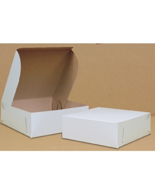 cake box 10"x10"x2.5"bundle of 100 white
