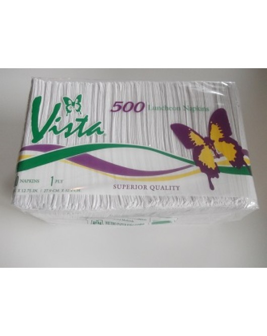 MPI: Vista Quarter Luncheon Napkins 1Ply 500 / pkg 