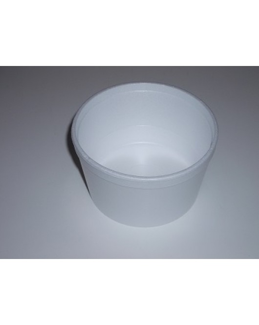 genpak 12c ,12oz White Foam round Container 500 Per Case 