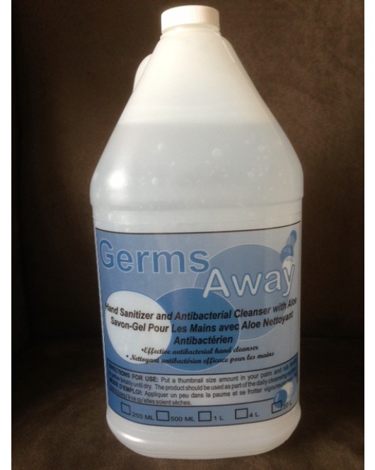 Sprakita: Germs Away Antibacterial Hand Sanitizer 4 x 4L Bottles