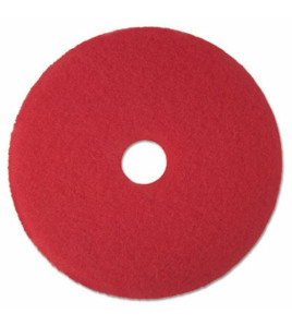 19&quot; red buffing floor pad
