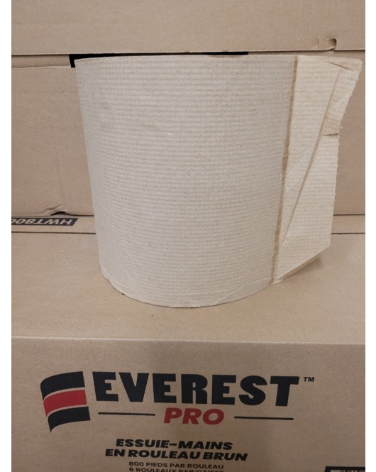 EVEREST PRO™ KRAFT HAND PAPER TOWEL, 6 ROLLS X 600' (HWT600K)