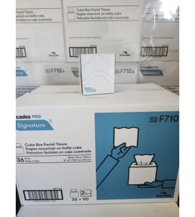 facial tissue Cube box 36 boxes 90 sheets 8"x8" F710