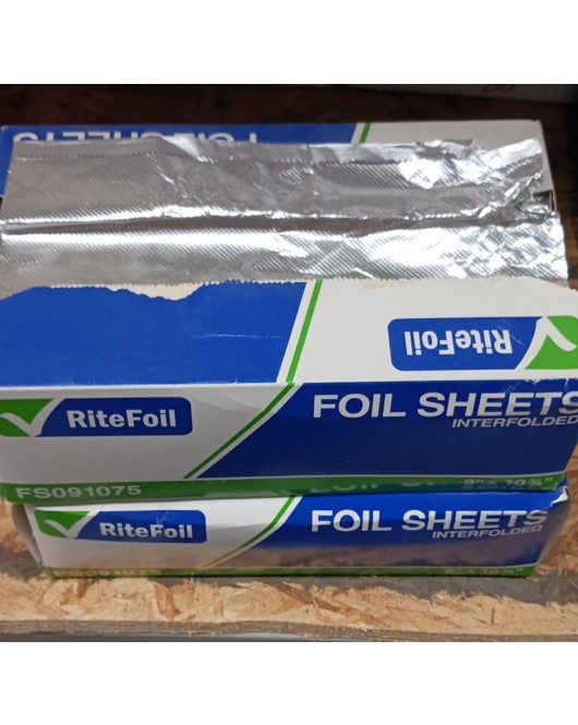 Aluminum Foil Sheet 9" x 10.75", Pop Up Sheets 500pcs/Box
