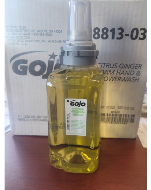  GOJO® 8813-03 Citrus Ginger Foam Hand & Showerwash 3 x 1250 ml