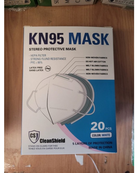 KN95 Protective Mask box of 20 (5 layers of protection)
