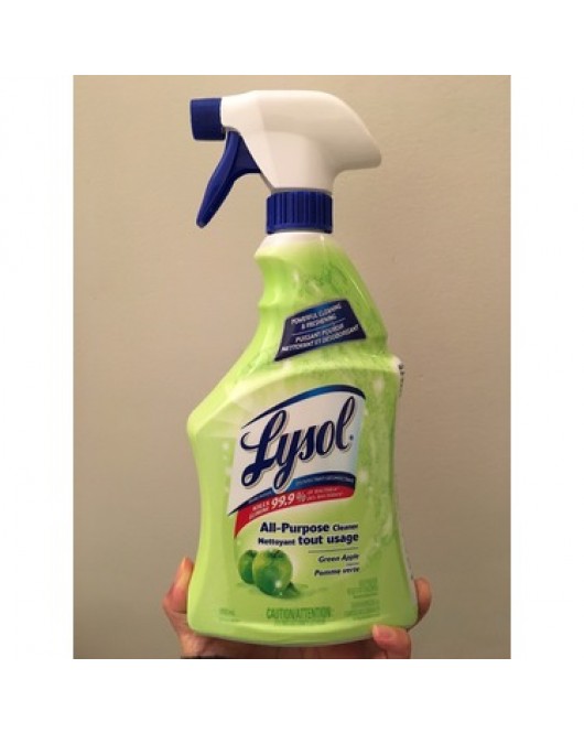 Lysol All Purpose Cleaner Trigger - Green Apple - case of 650mlx12