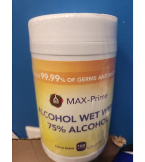Max-Prime Disinfecting wipes 100 wipes
