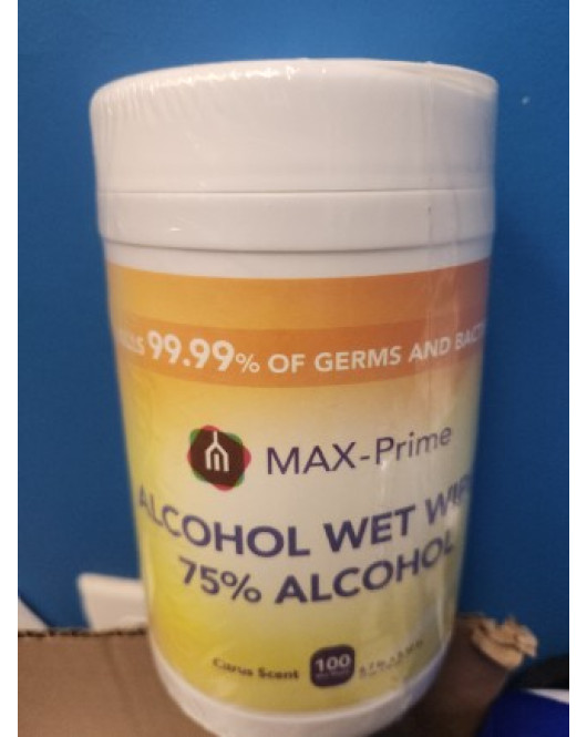 Max-Prime Disinfecting wipes 100 wipes Max-Prime Disinfecting wipes 100 wipes