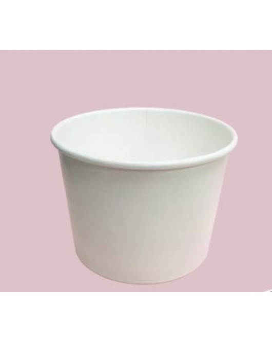 paper soup/ice cream containers 1000pcs 8 oz 6x4/S printed or white 