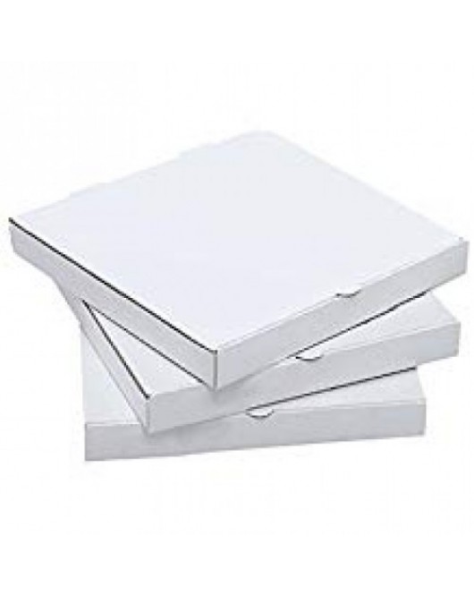 8 inch pizza box 8"x8"x2" white 50 in a bundle 