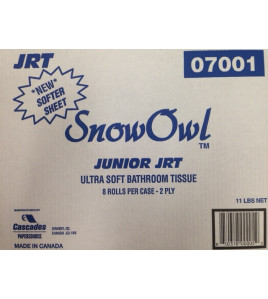 Snow Owl: Ultra Soft JRT Bathroom Tissue 2ply, 8 Rolls X 1000&#x27; Per Case