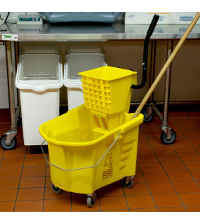 35qt Splashproof side press Bucket Wringer Combo