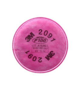 3M™ Particulate Filter 2091/07000(AAD), P100 Respiratory Protection, 2/PK