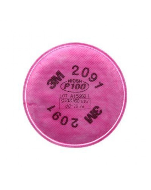 3M™ Particulate Filter 2091/07000(AAD), P100 Respiratory Protection, 2/PK