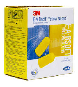3M™ E-A-Rsoft Yellow Neon Uncorded Earplugs, 312-1250 case of 200 
