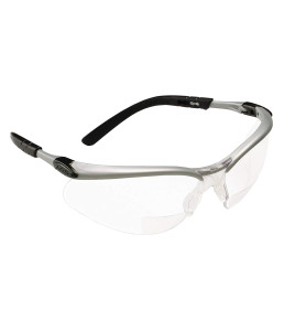 3M BX Reader Protective Eyewear, 11375-00000-20 Clear Lens, Silver Frame, +2.0 Diopter (Pack of 1)