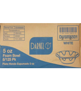 5 oz foam bowls (soup bowl style ) 1000 pcs Darnel 