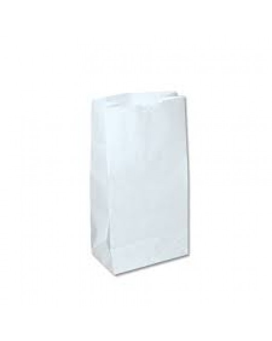 white paper grocery bags 8 lb 500 pcs 6.25x3.75x12.5