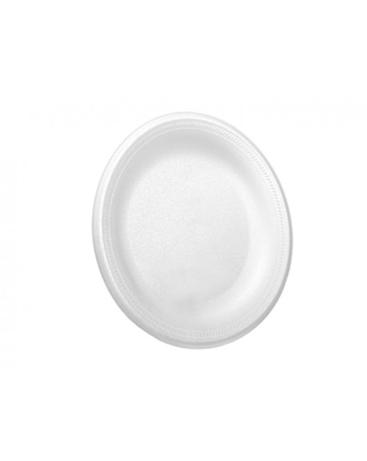 Dynette Liteware: White 9 Inch Foam Plates 500 Pcs / Case