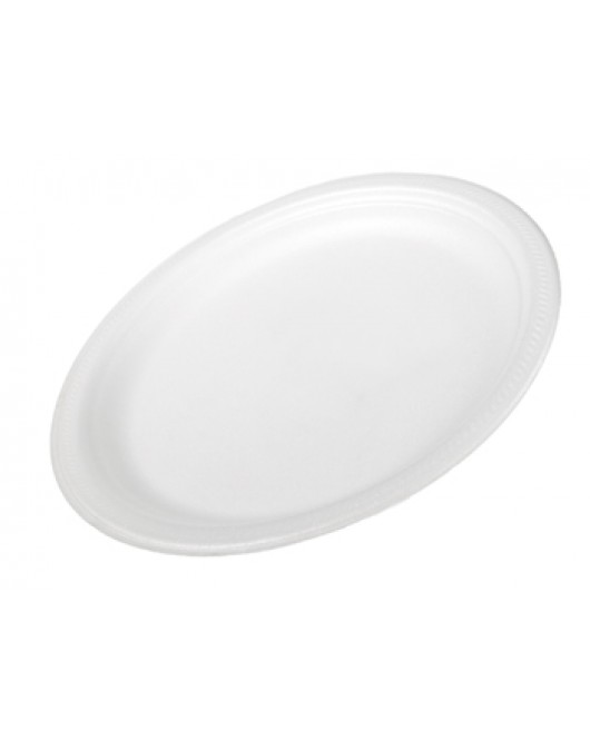 Dynette Liteware: White 10" Foam Plates 500 Pcs / Case