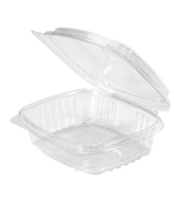 Genpak - AD08 - Clear Hinged Deli Container - 200/Case
