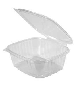 Genpak - AD32 - Clear Hinged Deli Container - 200/Case