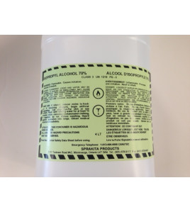 Sprakita: Isopropyl 99% percent Rubbing Alcohol 4 Litres Bottle