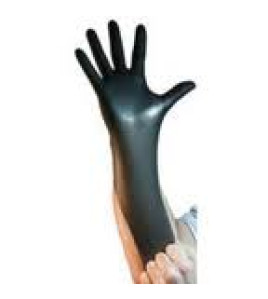 Tuff: Powder Free 4 mil Black Nitrile Gloves 10 x 100 per / Case