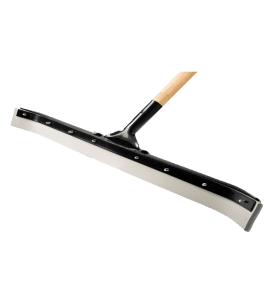 36&quot; Heavy Duty Curved Floor Squeegee With 54&quot; Tapered Wood Handle M2