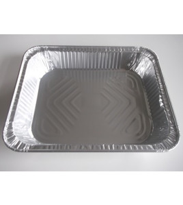Half Size Aluminum Tray - Medium 100 Pieces Per Case western plastics 
