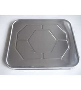 Western Plastics: Aluminum Tray Half Size Lids 100 Pieces Per Case