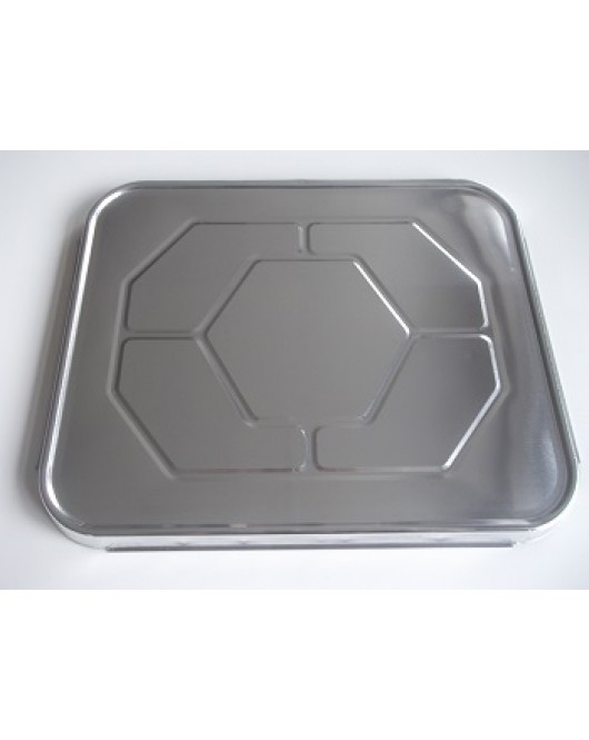 Western Plastics: Aluminum Tray Half Size Lids 100 Pieces Per Case