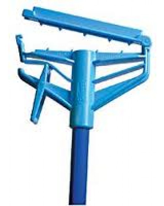 54" SNAP-2GO metal mop handle blue 