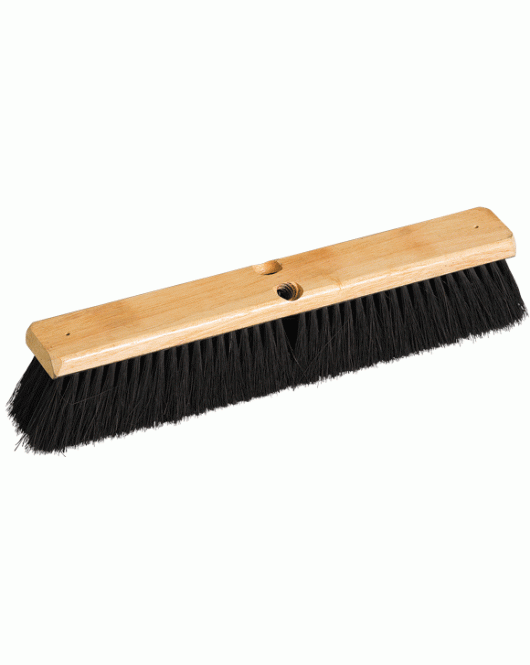 Marino: 36" Tampico Fill Wood Block Broom With 54" Wood Handle