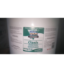vision: Oasis absorbent granules - non powdering formula 40lb pail 