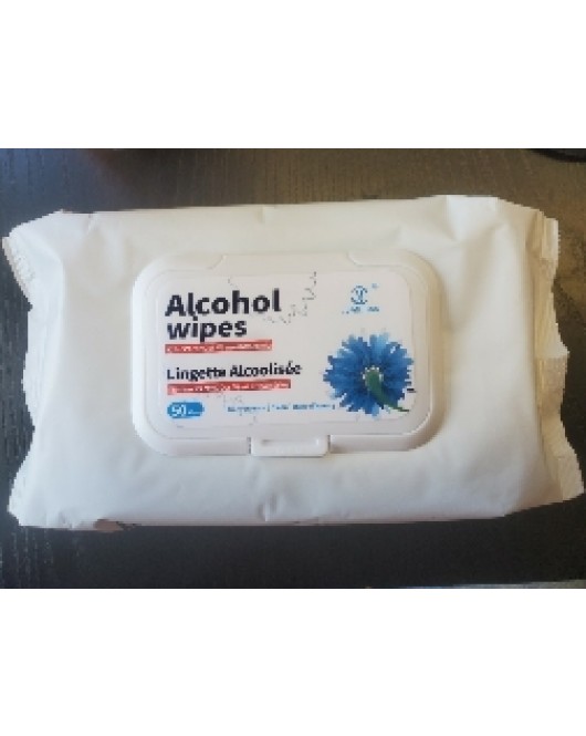 Alcohol wipes 4 packs of 50 sheets 60% alcohol 