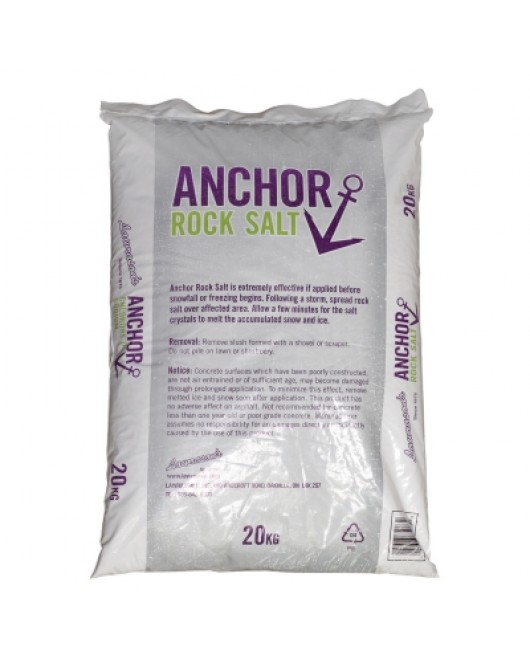 ANCHOR Rock Salt 20 kg Bag Lawrason's 