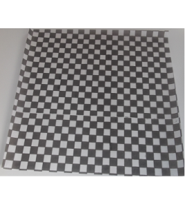 12 x 12 Black Checkered Sandwich Wraps 1000pcs / Box 