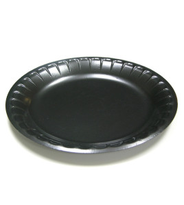 9&quot; foam plates - BLACK - 1 COMP 500 case 