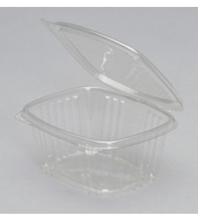Genpak 16 oz hinged deli containers flat lid 100pcs 