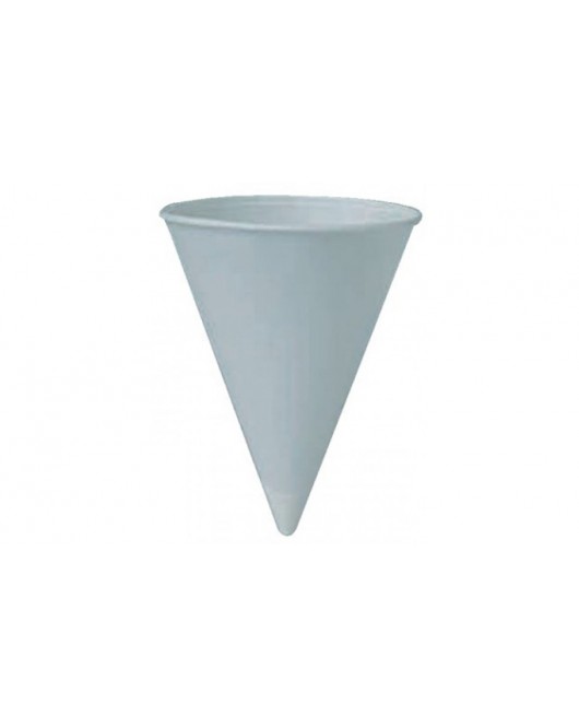 cone cups 4 oz white paper sleeve of 200 pcs 